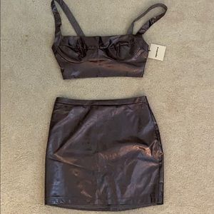 Two piece bustier set